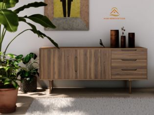 Publication Instagram Entreprise Rénovation Immobilier Photos Avis Client Marine Beige Moderne Professionnel (1)