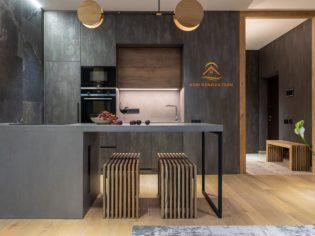 Publication Instagram Entreprise Rénovation Immobilier Photos Avis Client Marine Beige Moderne Professionnel (2)